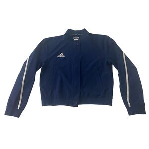 💙 Adidas Royal Blue Sideline 21 Woven Bomber Jacket Women's Medium NWT - $50